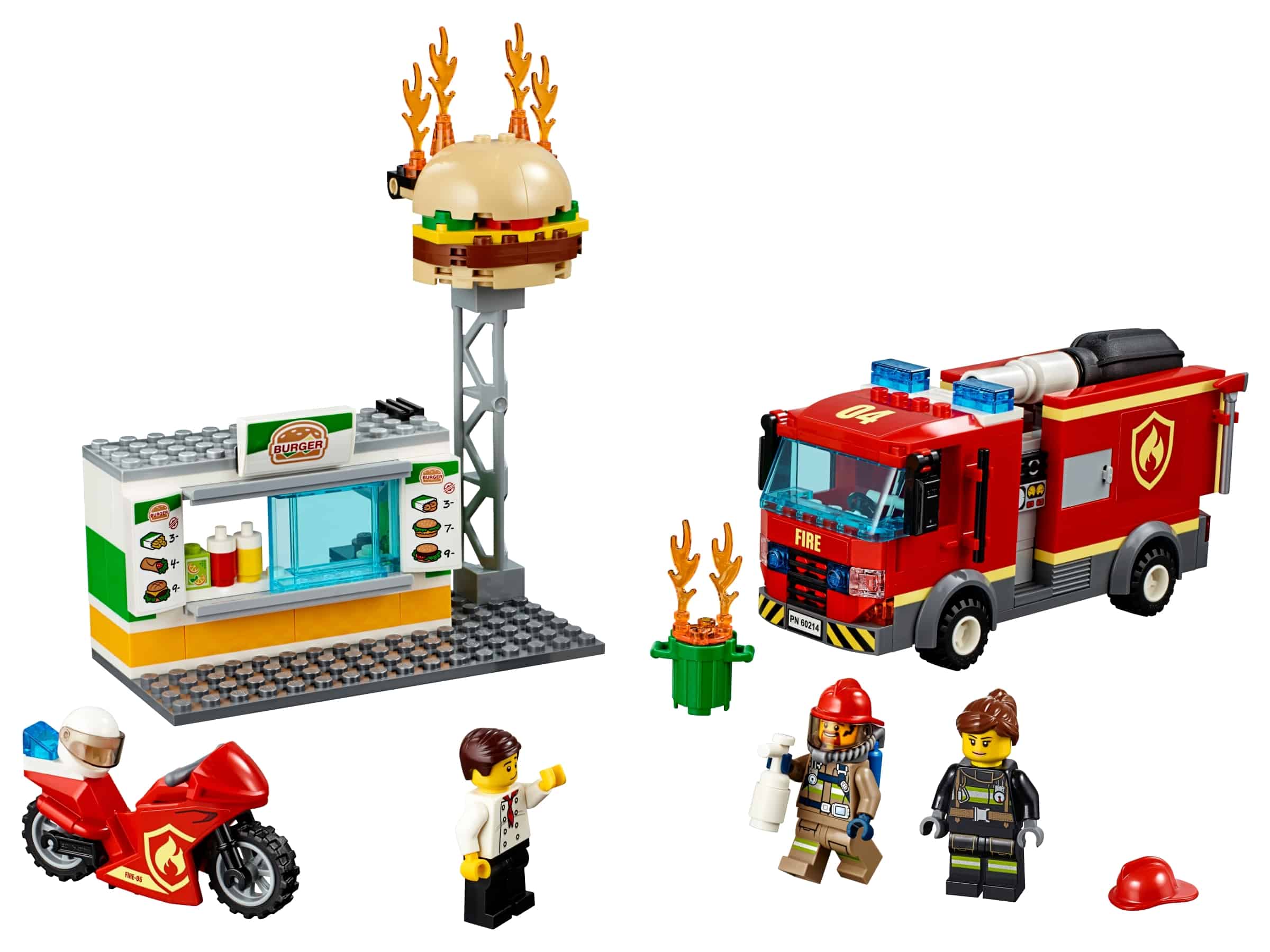Lego Brand Bij Het Hamburgerrestaurant 60214