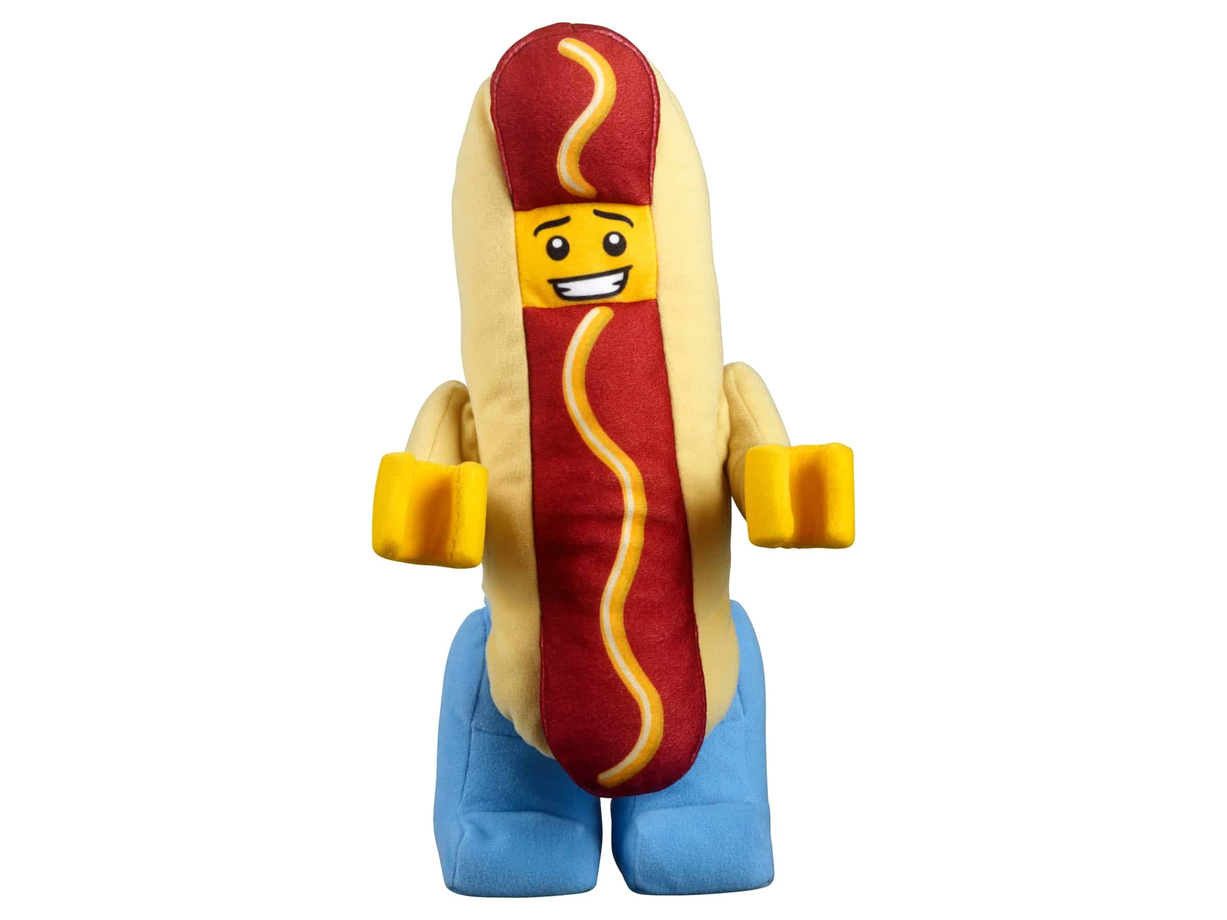 lego hotdogverkoper minifiguur van zachte stof 853766