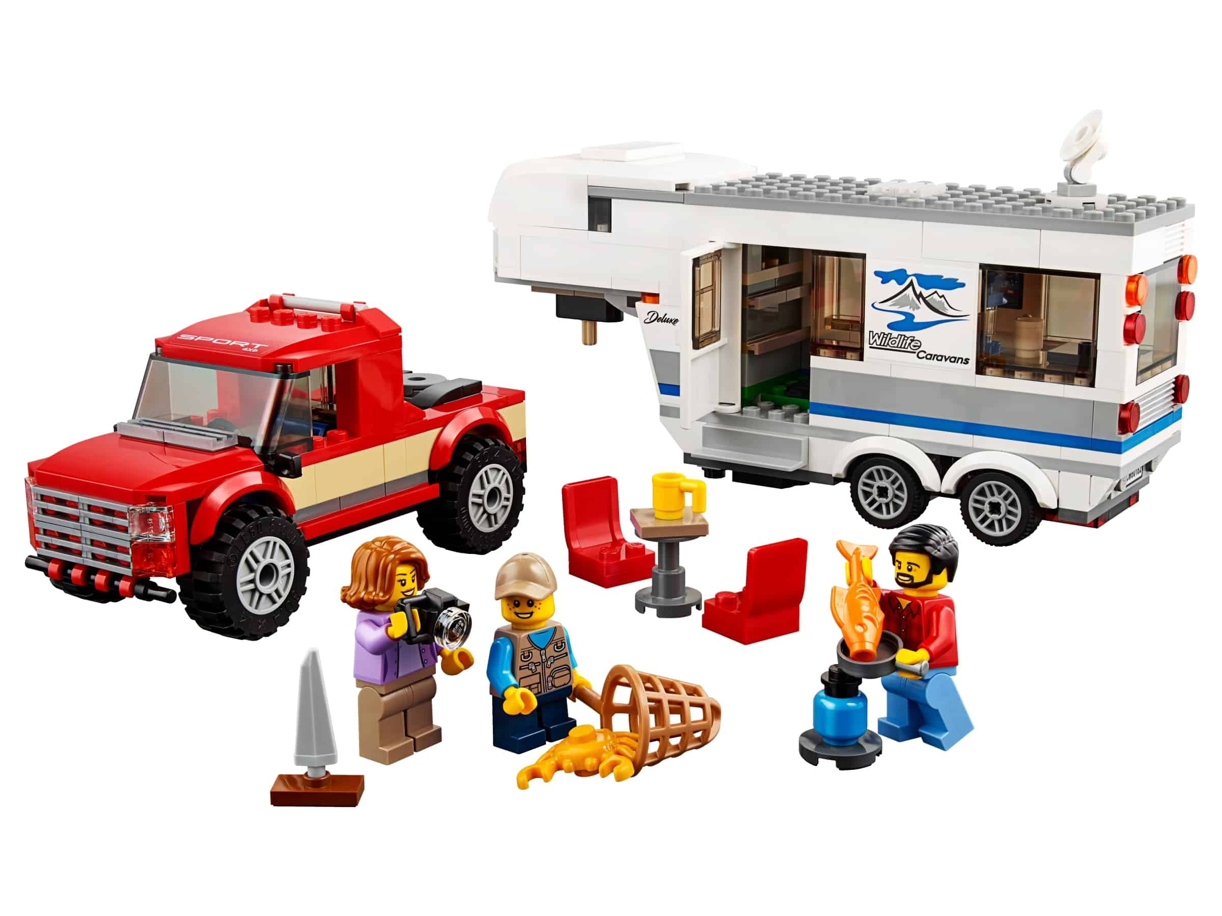 lego pick uptruck en caravan 60182