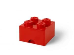 Lego Rode Opbergsteen Met 4 Noppen 5006129