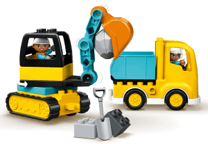 LEGO Truck & Graafmachine met rupsbanden 10931