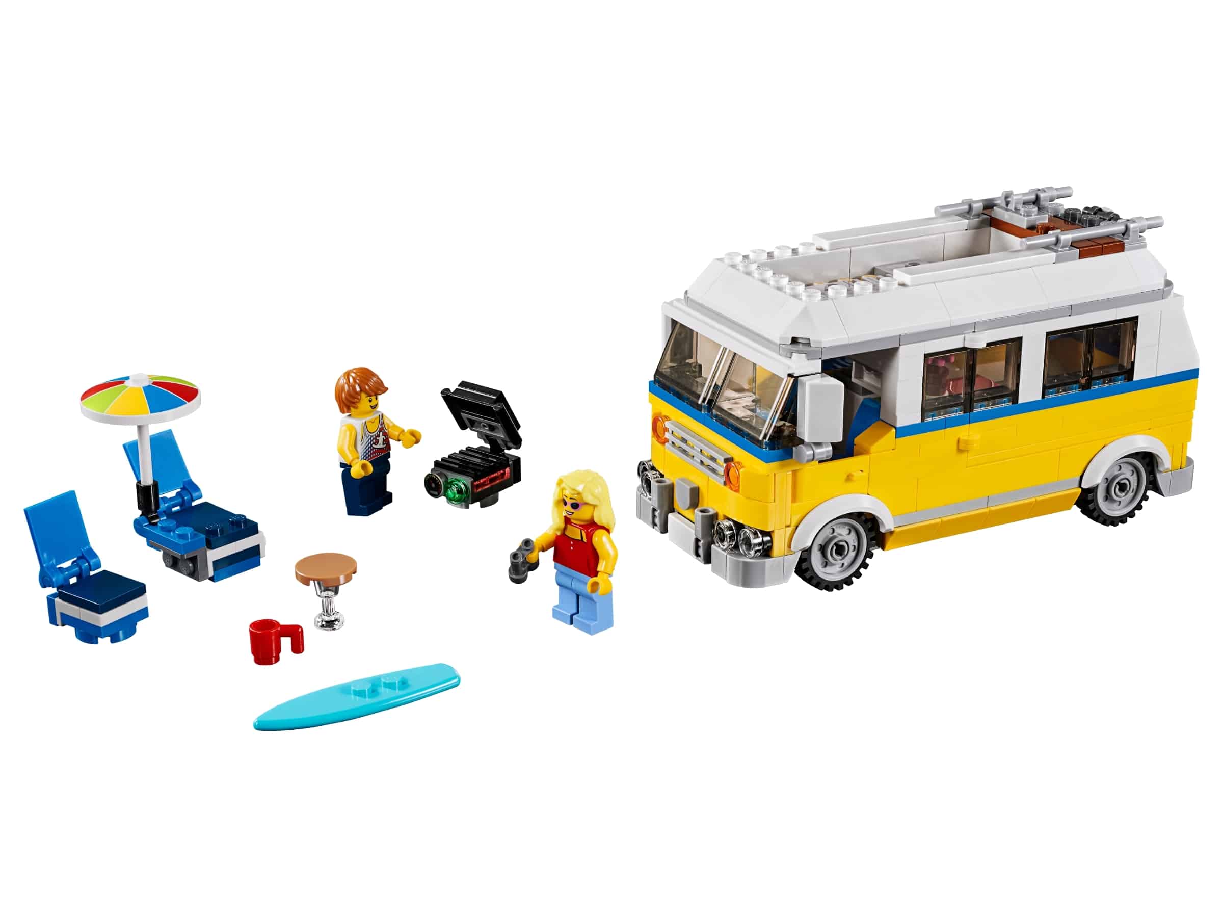 lego zonnig surferbusje 31079