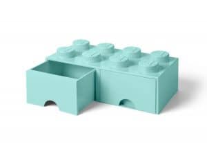 lego felazuurblauwe opslagsteen met 8 noppen en 2 lades 5006182