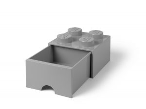 lego steengrijze opslagsteen met 4 noppen en een lade 5005713