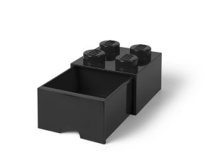 Lego Zwarte Opslagsteen Met 4 Noppen En Een Lade 5005711