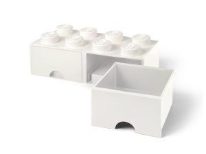 Witte Lego Opbergsteen Met 8 Noppen 5006209