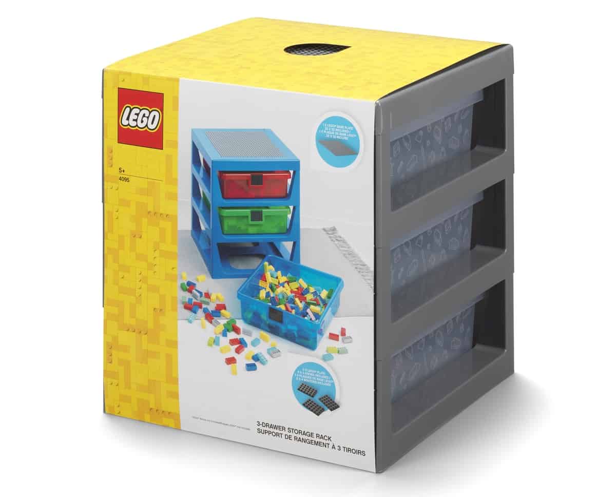 Lego 5006608 Opbergrek Met 3 Lades Grijs