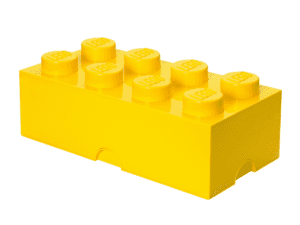 LEGO 5006916 Opbergsteen met 8 noppen – geel