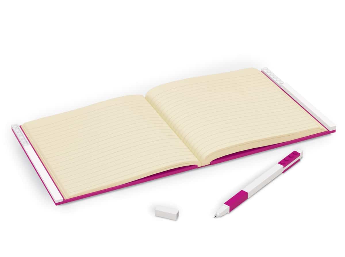 lego 5007238 notitieboekje met gelpen paars