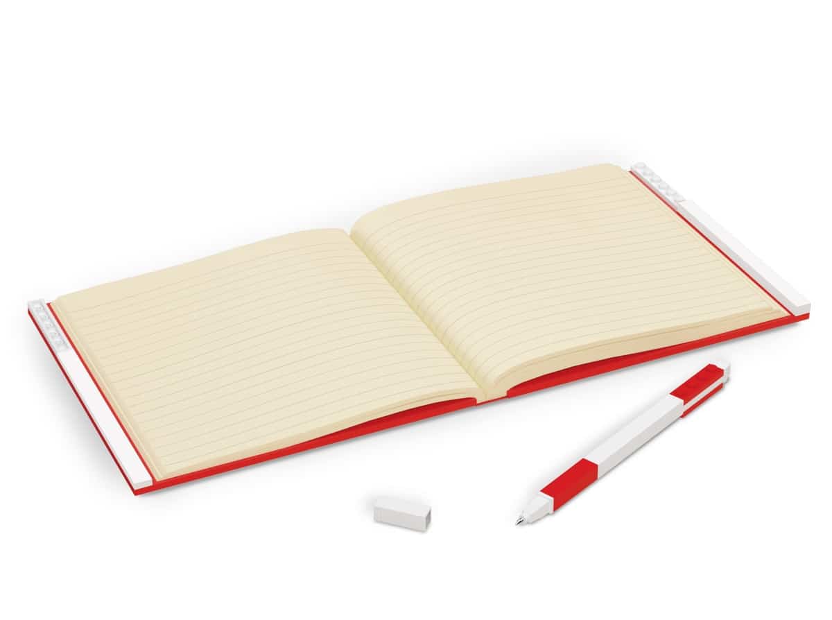 lego 5007239 notitieboekje met gelpen rood