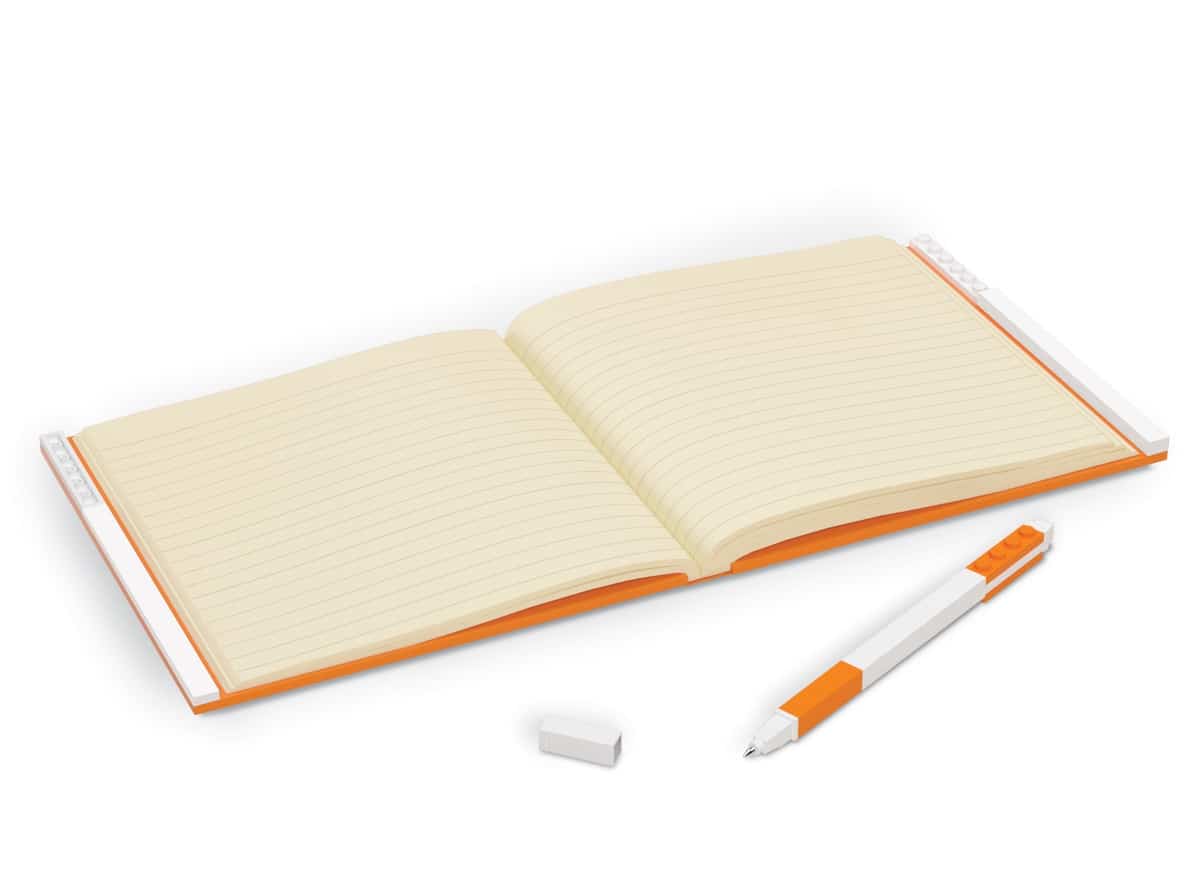 lego 5007240 notitieboekje met gelpen oranje