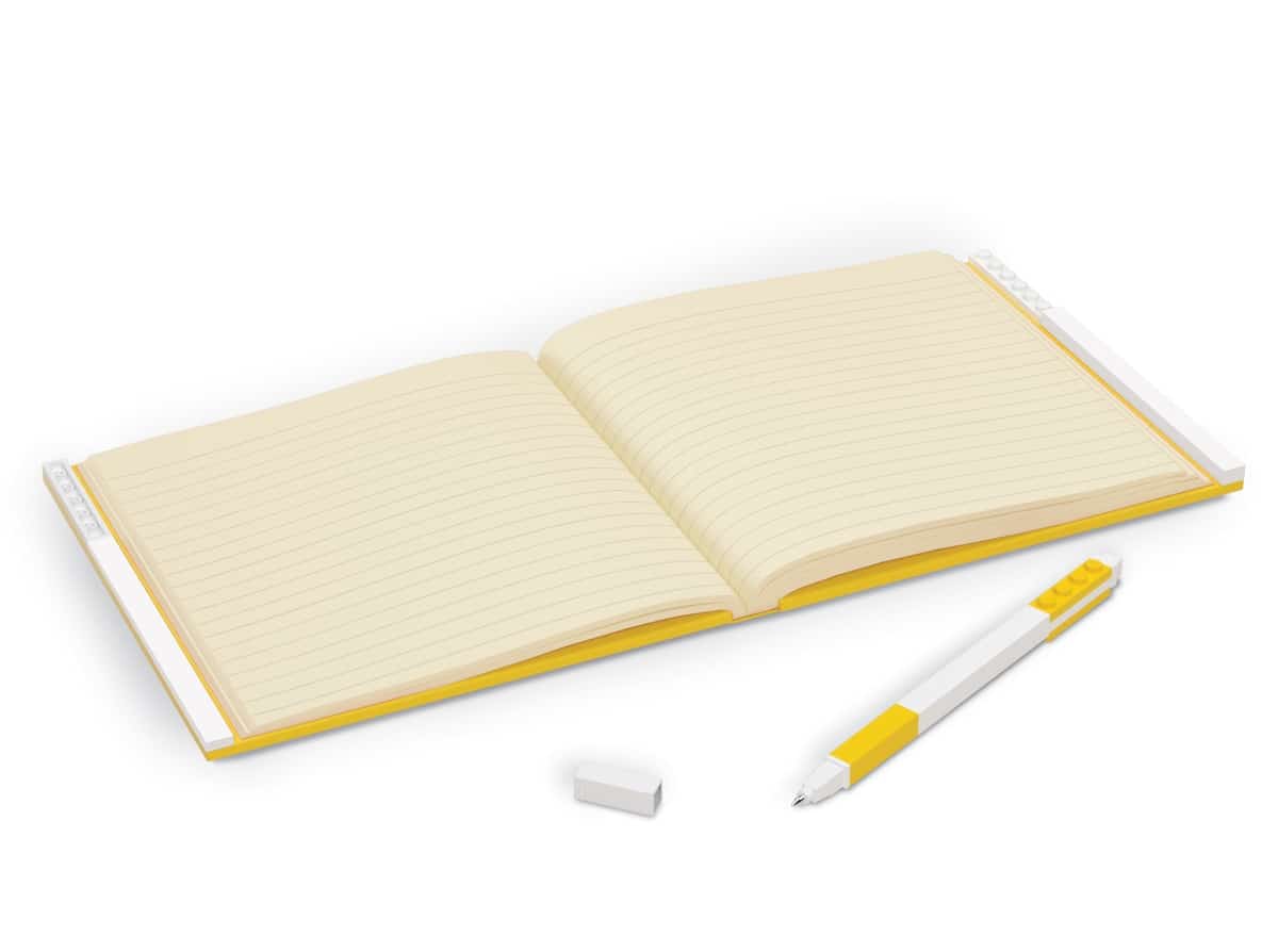 lego 5007241 notitieboekje met gelpen geel