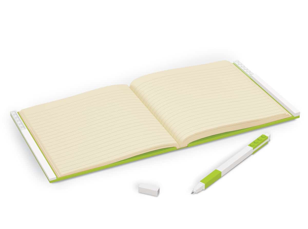 lego 5007242 notitieboekje met gelpen limegroen