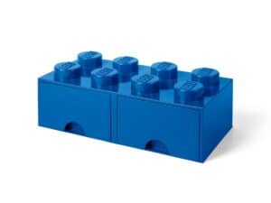 LEGO Opbergsteen met 8 noppen en 2 lades – blauw 5006132