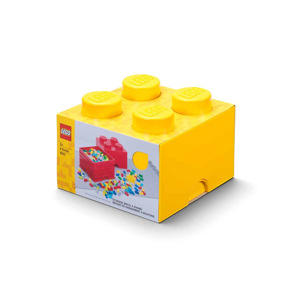 Lego 5007128 Opbergsteen Met 4 Noppen Geel