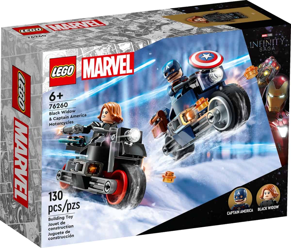 LEGO Black Widow & Captain America motoren 76260