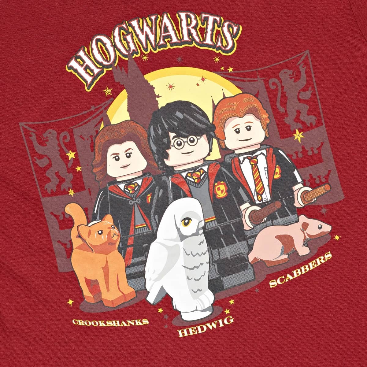 Harry Potter T Shirt Burgundy Red 5008032