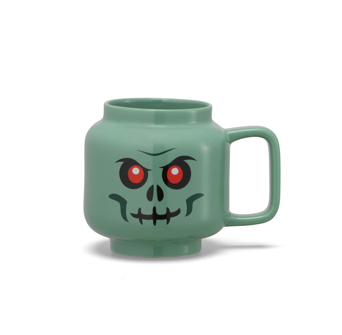 Large Skeleton Ceramic Mug Green 5007886