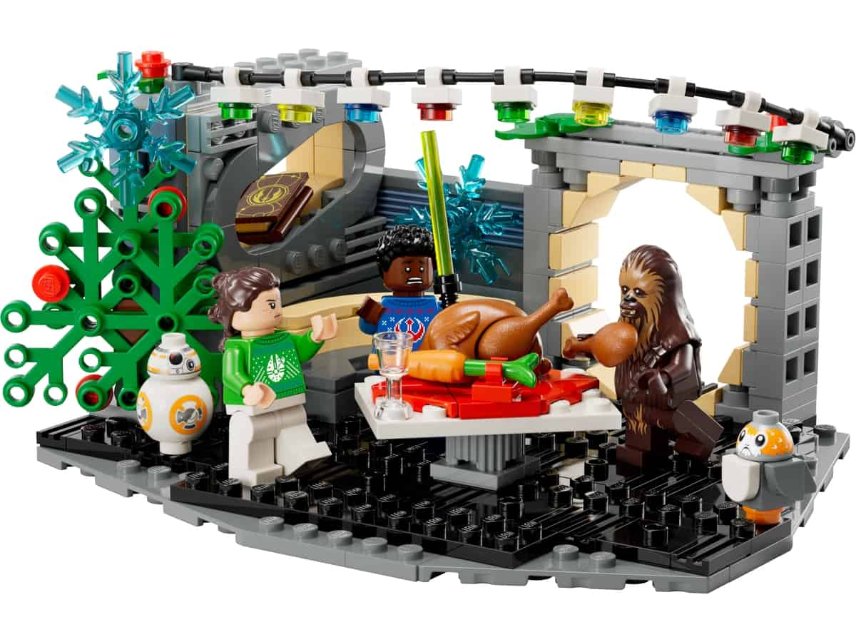 millennium falcon holiday diorama 40658