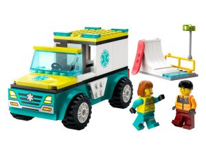LEGO Ambulance en snowboarder 60403