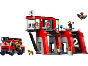 LEGO Brandweerkazerne en brandweerauto 60414