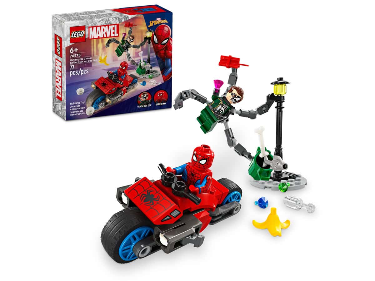 motorcycle chase spider man vs doc ock 76275