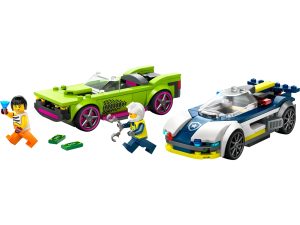 LEGO Politiewagen en snelle autoachtervolging 60415