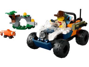 LEGO Jungleonderzoekers: rode panda-missie met terreinwagen 60424