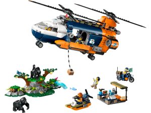 LEGO Jungleonderzoekers: helikopter bij de basis 60437