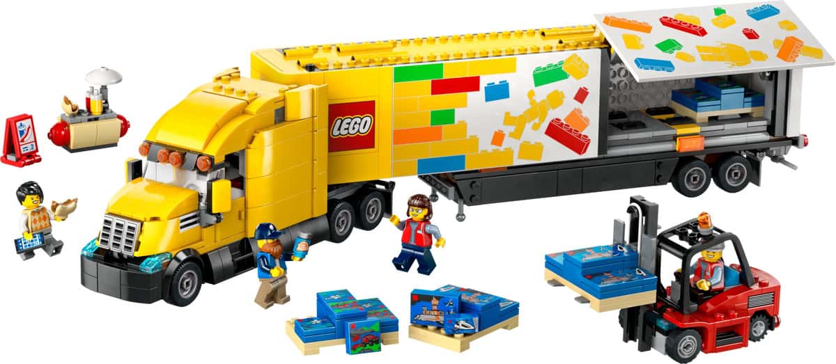 Yellow Delivery Truck 60440