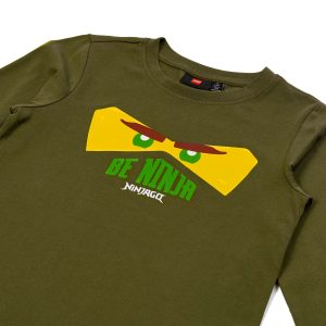 Long Sleeve T Shirt Dark Khaki 5009122