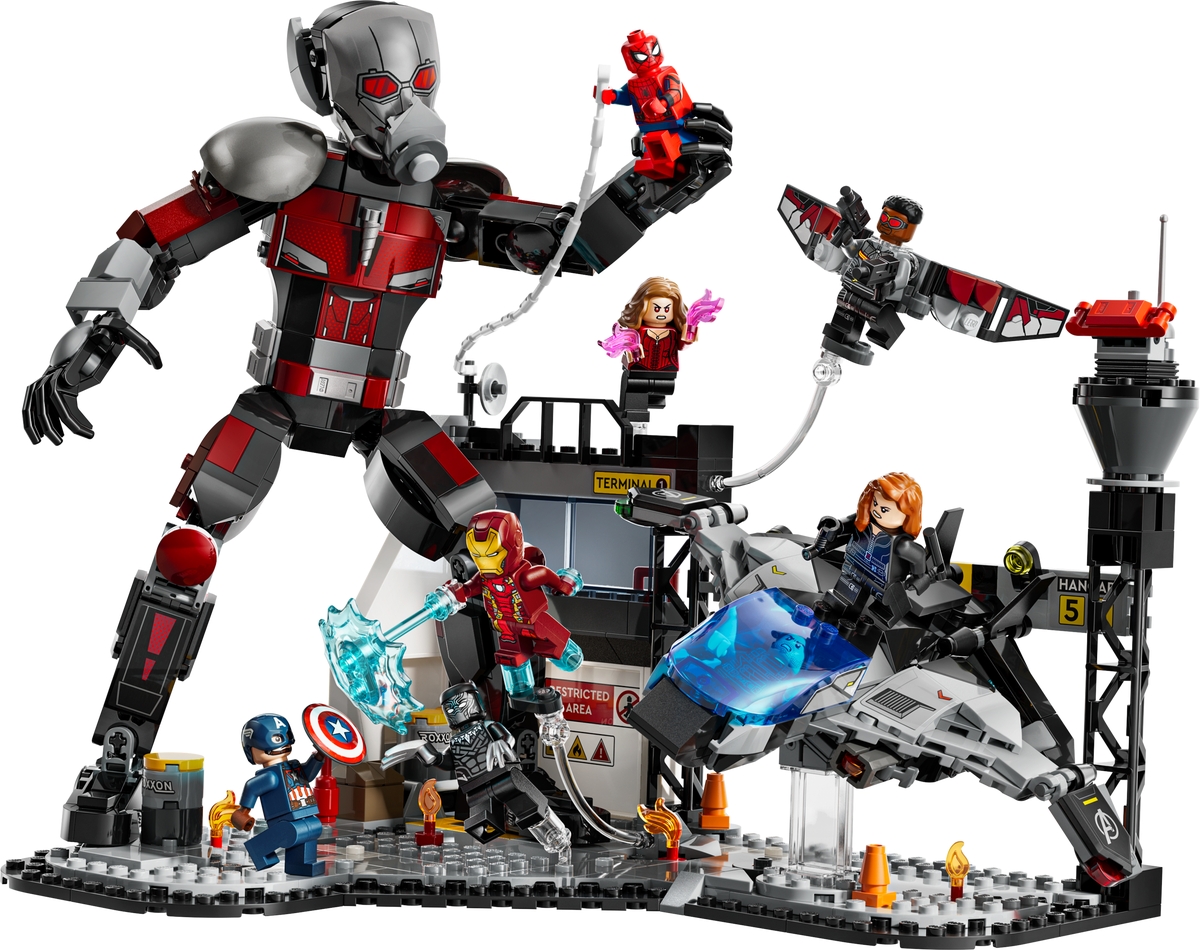 captain america civil war action battle 76314